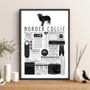Personalised Border Collie Dog Trait Fact Print, thumbnail 1 of 7