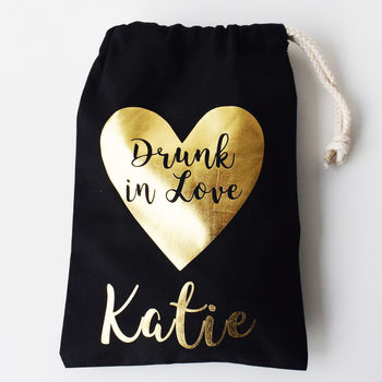 Personalised Drunk In Love, Hen Party Bags, 3 of 4