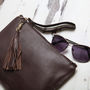 Personalised Leather Clutch And Shoulder Bag, thumbnail 5 of 11