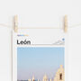 Personalised Minimalist Travel Poster | Leon Cathedral, thumbnail 2 of 6