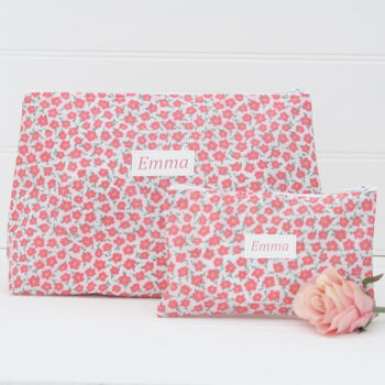 Personalised Wipe Clean Wash Bag And Jewellery Pouch, 3 of 5