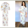 Cape Dress In Windflower Print Crepe, thumbnail 2 of 2
