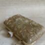 Gold Raw Silk Rectangular Clutch Bag, thumbnail 5 of 10