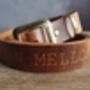 Personalised Name Leather Belt, thumbnail 4 of 8