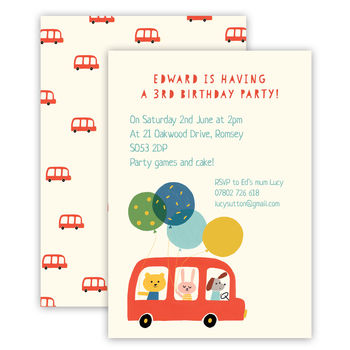 Personalised Children's Birthday Party Invitations, 4 of 9