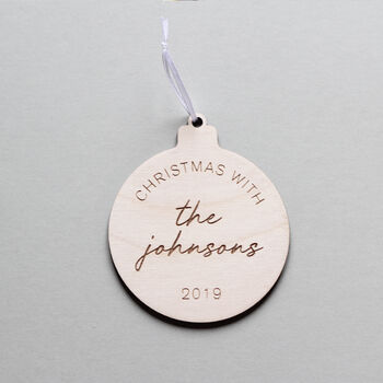Personalised Family Christmas Tree Decoration, 3 of 3