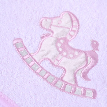 Personalised Pink Elephant Hooded Baby Towel, 10 of 11