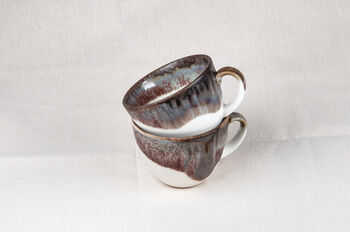 Brown Set Of Two Porcelain Tea Cup With Saucer, 4 of 9
