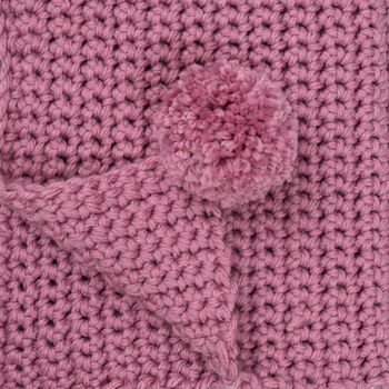 Beginners Pom Pom Blanket Crochet Kit, 6 of 9