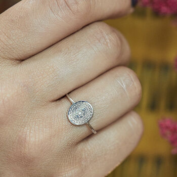 Engraved Hidden Positive Affirmation Ring, 2 of 6