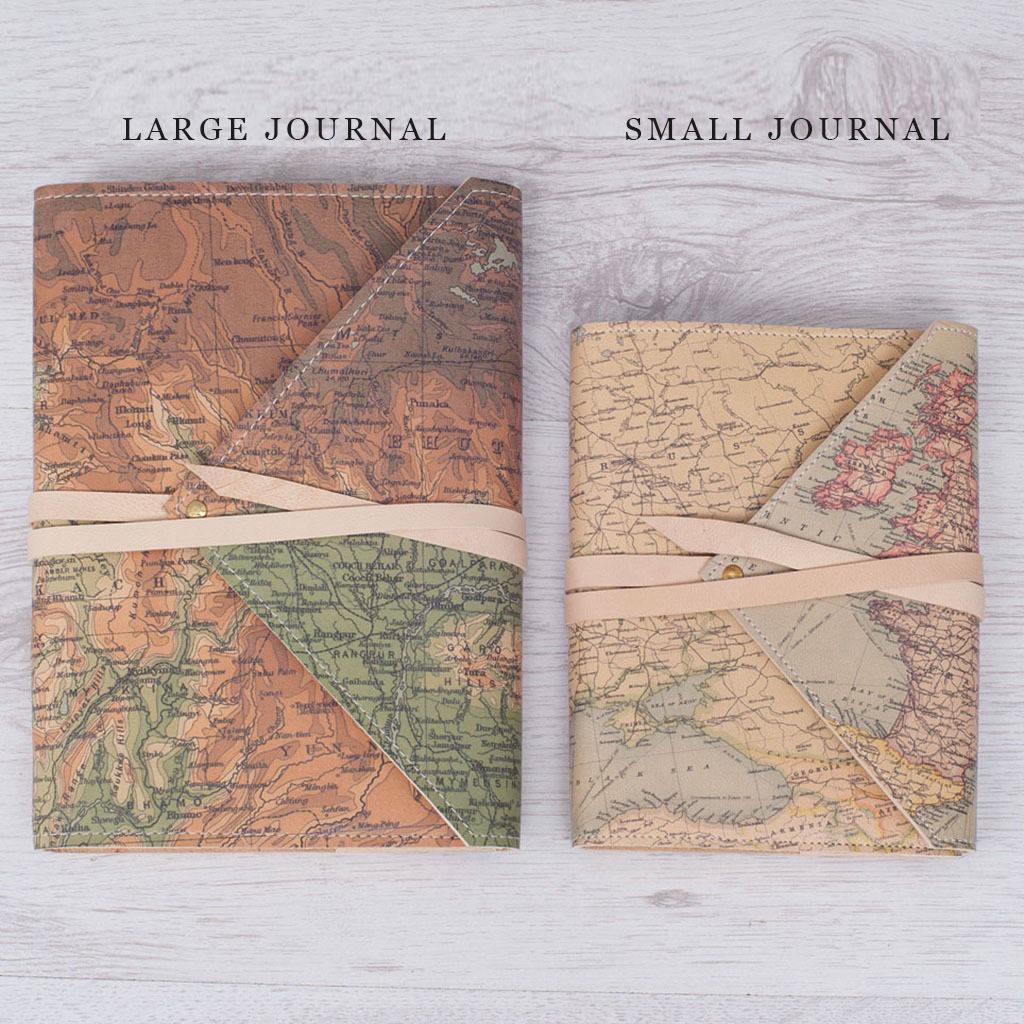 Personalised Refillable Leather Travel Journal By Atlas & I