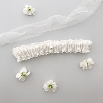 Lace And Silk Wedding Garter, 3 of 11