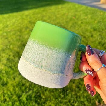 Mojave Glaze Grass Green Mug, 2 of 2