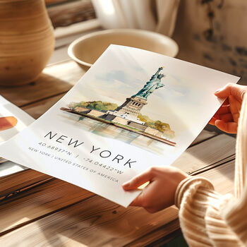 New York City Travel Landmark Poster, 6 of 7