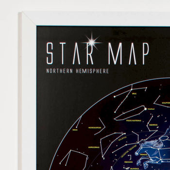 Star Map Glow In The Dark Print, 3 of 6