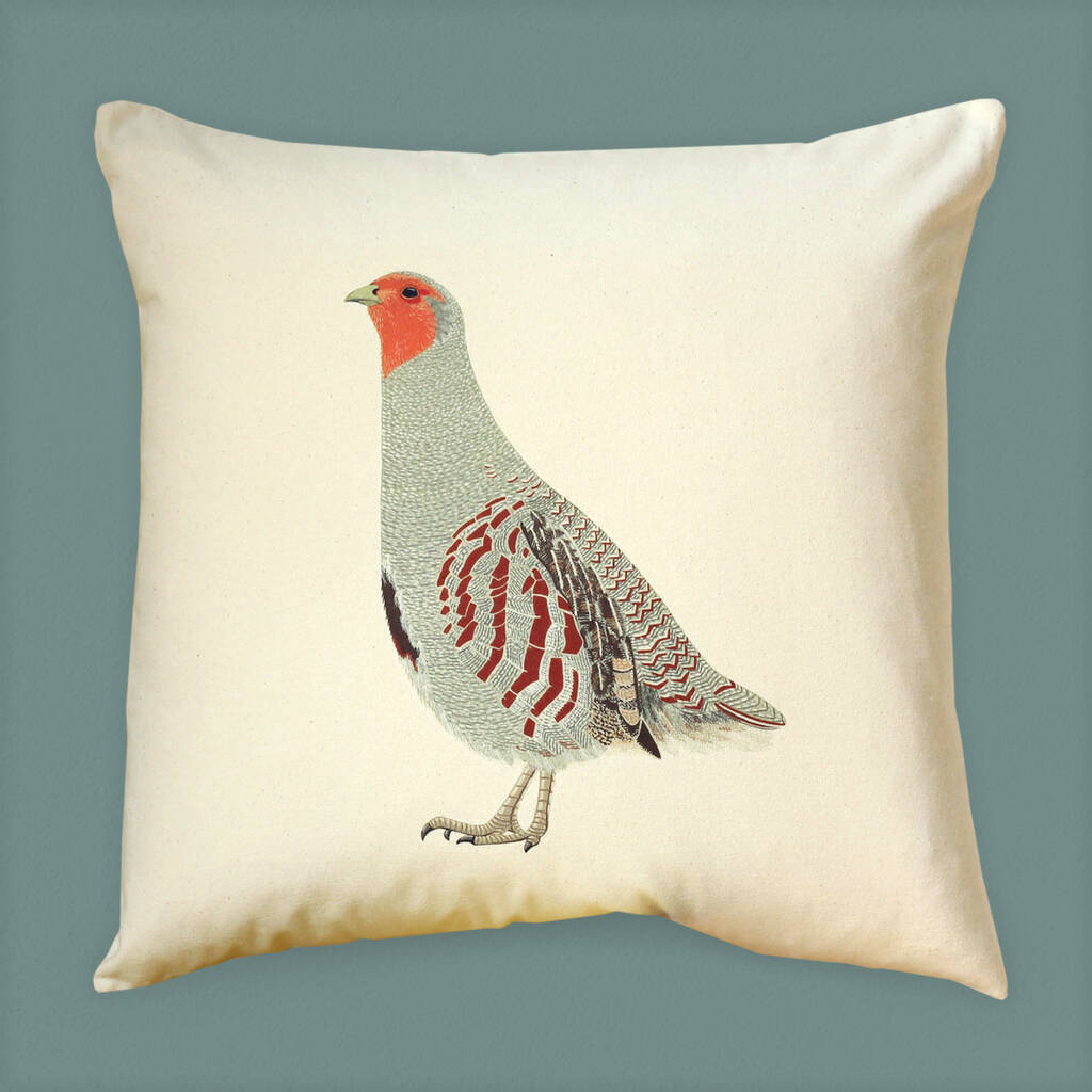 English Partridge Cushion Cover, 1 of 3