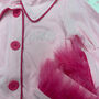 Personalised Pink Fluffy Embroidered Kids/ Baby Pyjamas, thumbnail 1 of 4