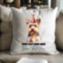 Personalised Yorkshire Terrier Birthday Party Cushion B, thumbnail 2 of 2