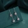 Sterling Silver Lily Of The Valley Dangle Earrings, thumbnail 6 of 10