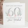 60th Diamond Anniversary Card Mum And Dad, thumbnail 1 of 8