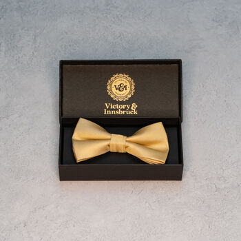 Champagne Gold Textured Tie Set And Socks Wedding Groomsmen Gift, 4 of 6