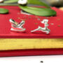 Mismatched Reindeer And Santa Sleigh Earrings, thumbnail 6 of 12