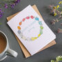 Rainbow Easter Wreath Greetings Card, thumbnail 1 of 2