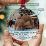 First Christmas Mr And Mrs Photo Personalised Ornament 2025, thumbnail 3 of 9