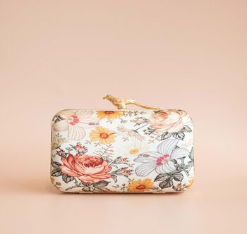 Elisa Floral Embroidered Clutch, 4 of 4