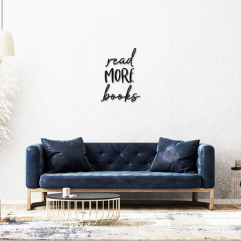 Read More Books Wooden Wall Art, 3 of 8