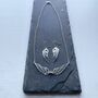 Double Guardian Angel Wing Necklace In Sterling Silver, thumbnail 4 of 5