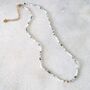 Inner Peace, Balance, Grounding And Abundance Skinny Gemstone Beaded Necklace, thumbnail 3 of 8