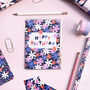 Flowers Pattern Birthday Card, thumbnail 1 of 4