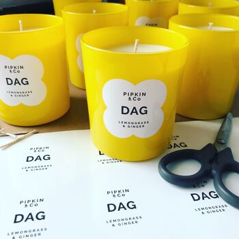 'Dag' Lemongrass And Ginger Scented Soy Candle, 7 of 8
