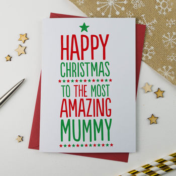 Amazing Mum, Mummy Christmas Card, 2 of 3
