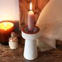 Stamped White And Terracotta Candlestick Holder, thumbnail 8 of 10