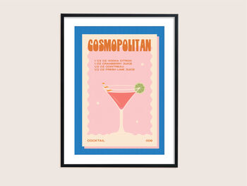 Retro Cosmopolitan Cocktail Print, 5 of 6