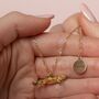 Personalised Bearded Dragon Gold Necklace, thumbnail 1 of 9