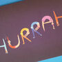 'Hurrah Birthday' Card, thumbnail 2 of 2