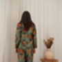 Green Silk Blend Pyjama Set, thumbnail 8 of 9