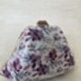 Purple Statement Handcrafted Floral Clutch Bag, thumbnail 7 of 11