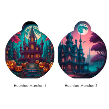 Personalised Haunted Mansion Dog ID Tag Halloween, 9 of 11