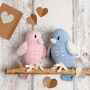 Love Birds Easy Crochet Kit Valentines, thumbnail 1 of 5