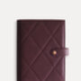 Vegan Leather A5 Ring Binder Planner | Chocolate Burgundy, thumbnail 3 of 7