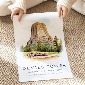 United States Travel Art Prints For Devils Tower Wyoming, 4 of 7