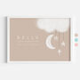 Personalised Cloud Moon And Stars Name Print Landscape, thumbnail 1 of 10