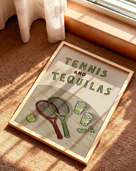 Tennis And Tequilas Print, 2 of 9