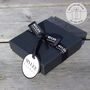 Black Crystal Silver Stud Earrings, thumbnail 4 of 4