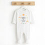 Personalised First Father's Day Babygrow / Baby Bodysuit Sun, thumbnail 5 of 8