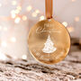 Our First Home Personalised Gold Christmas Bauble, thumbnail 4 of 7